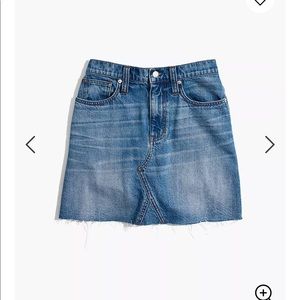 Madewell ridid A denim skirt